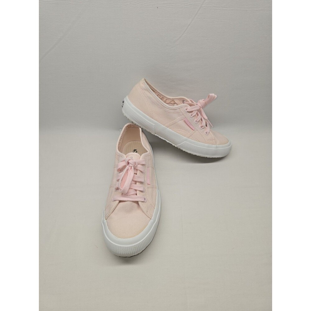 Superga Kids Pink Canvas Low-Top Sneakers Size 38
